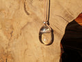 Rauchquarz Lederkette