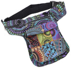 Goa Patchwork Sidebag BUNT Schwarz