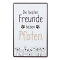 Schmunzelschilder Hundebande Die besten Freunde...