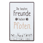 Schmunzelschilder Hundebande Die besten Freunde...