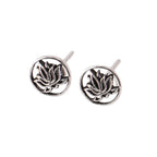 Lotus Ohrstecker 925er Silber