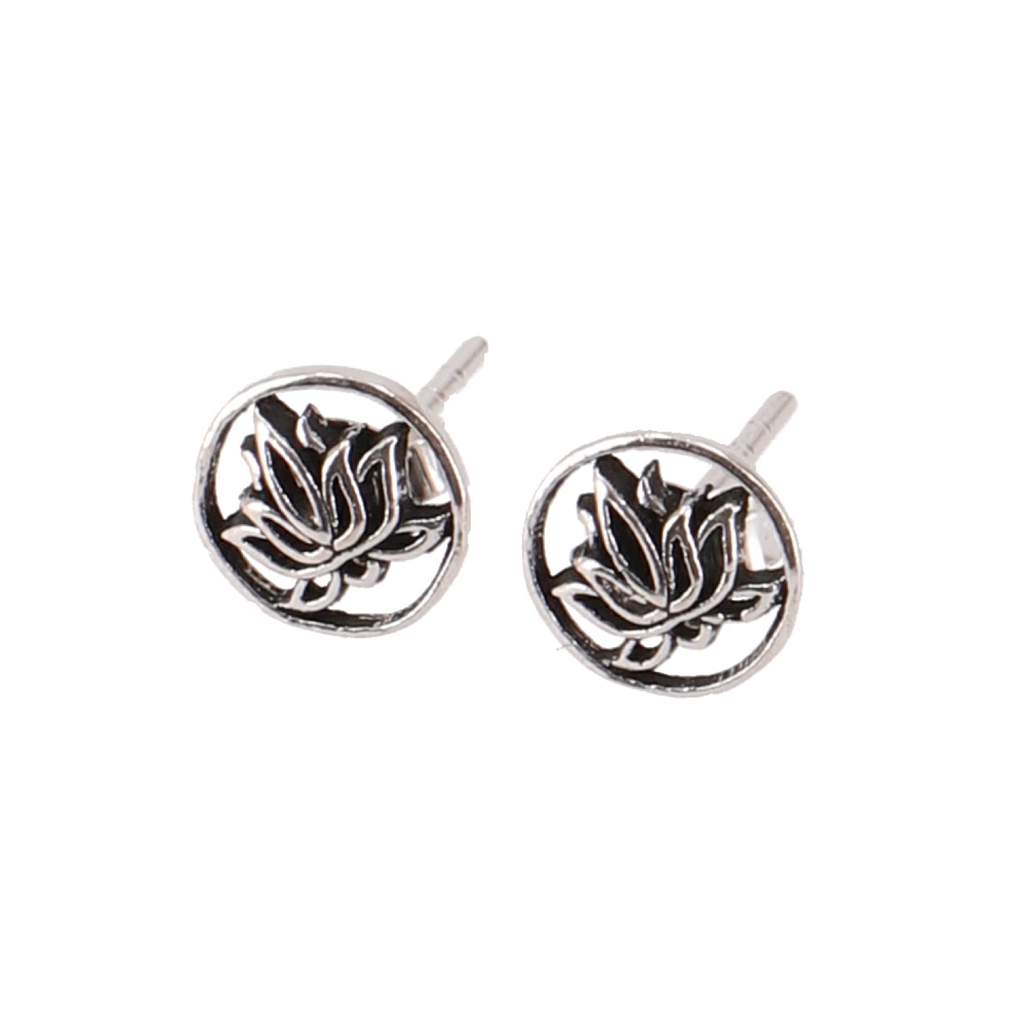 Lotus Ohrstecker 925er Silber