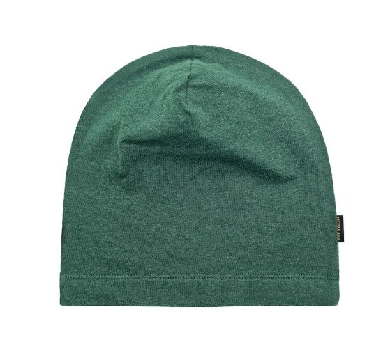 Bio-Baumwoll-Beanie French Terry Forrestgreen melliert