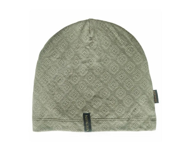 Bio-Baumwoll-Beanie Jacquard Style Resadagrün