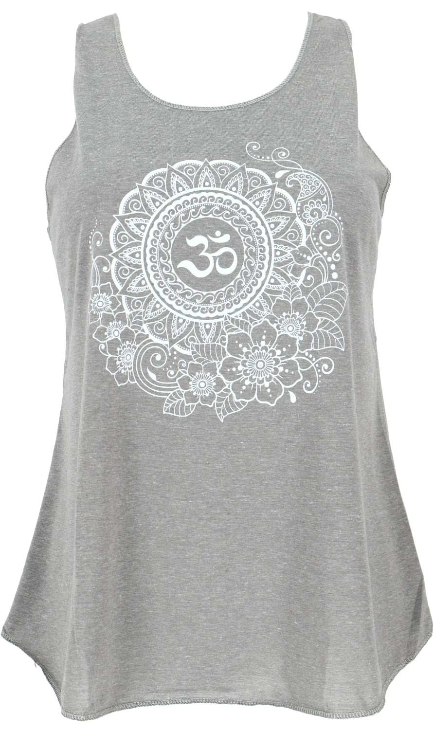 Ethno-Tanktop Om-Mandala Grau