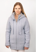 Wollmantel Klarissa Hellblau L