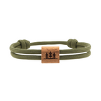 KONA Armband "Bäume" Olivegrün M