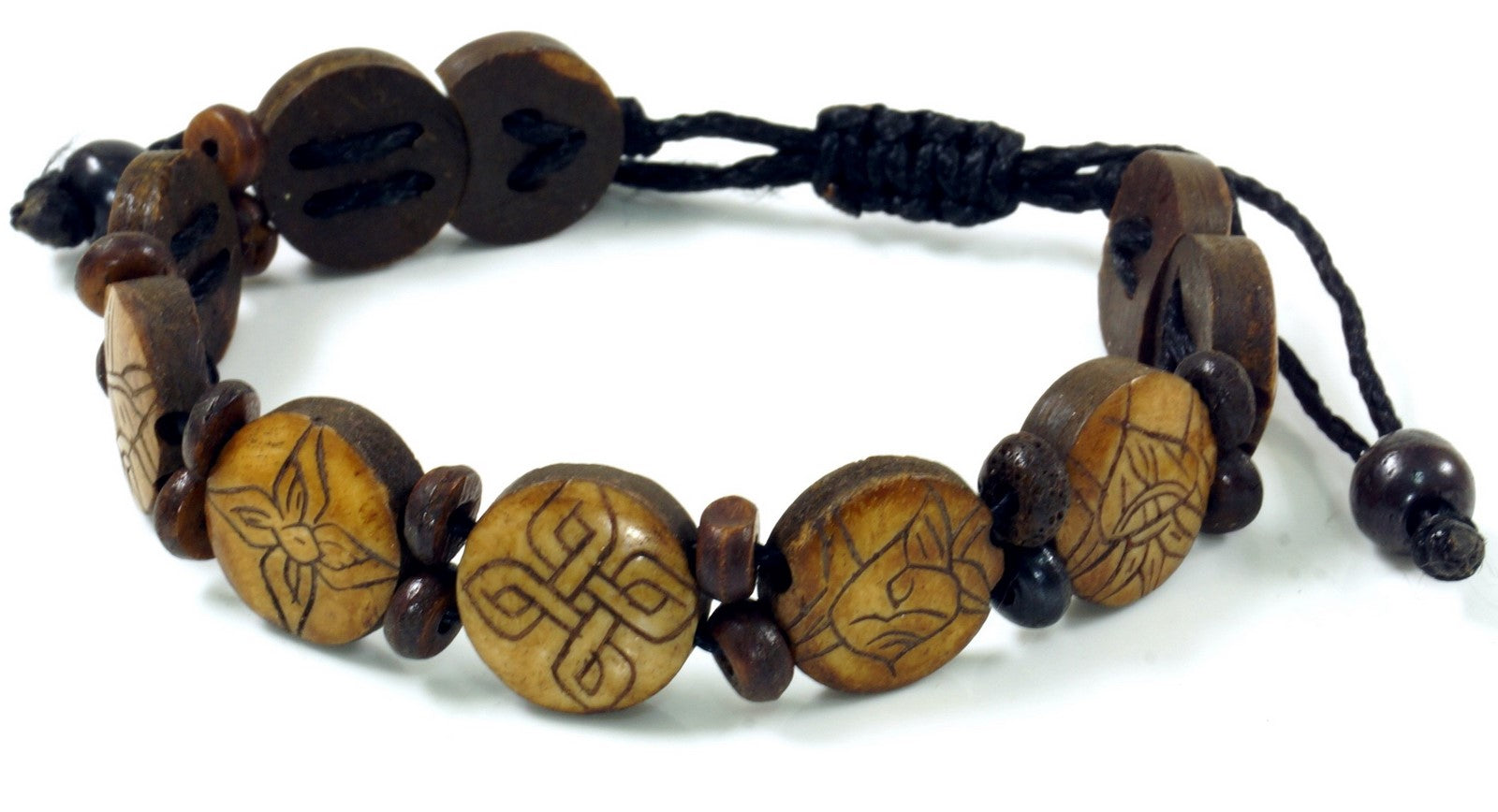 Asthamangala Armband Braun rund