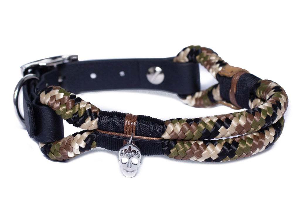 Schnallenhalsband aus Tau und US-Biothane® Arnie XS