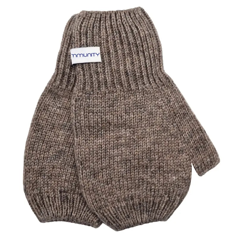 Kaschmir Fäustlinge fingerfrei taupe