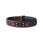 Lederhalsband Aztec Brown
