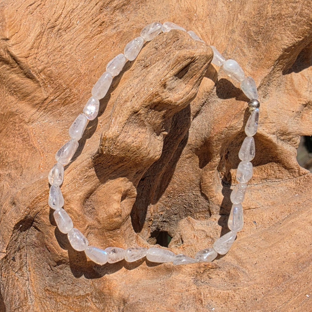 Weißer Labradorit Armband