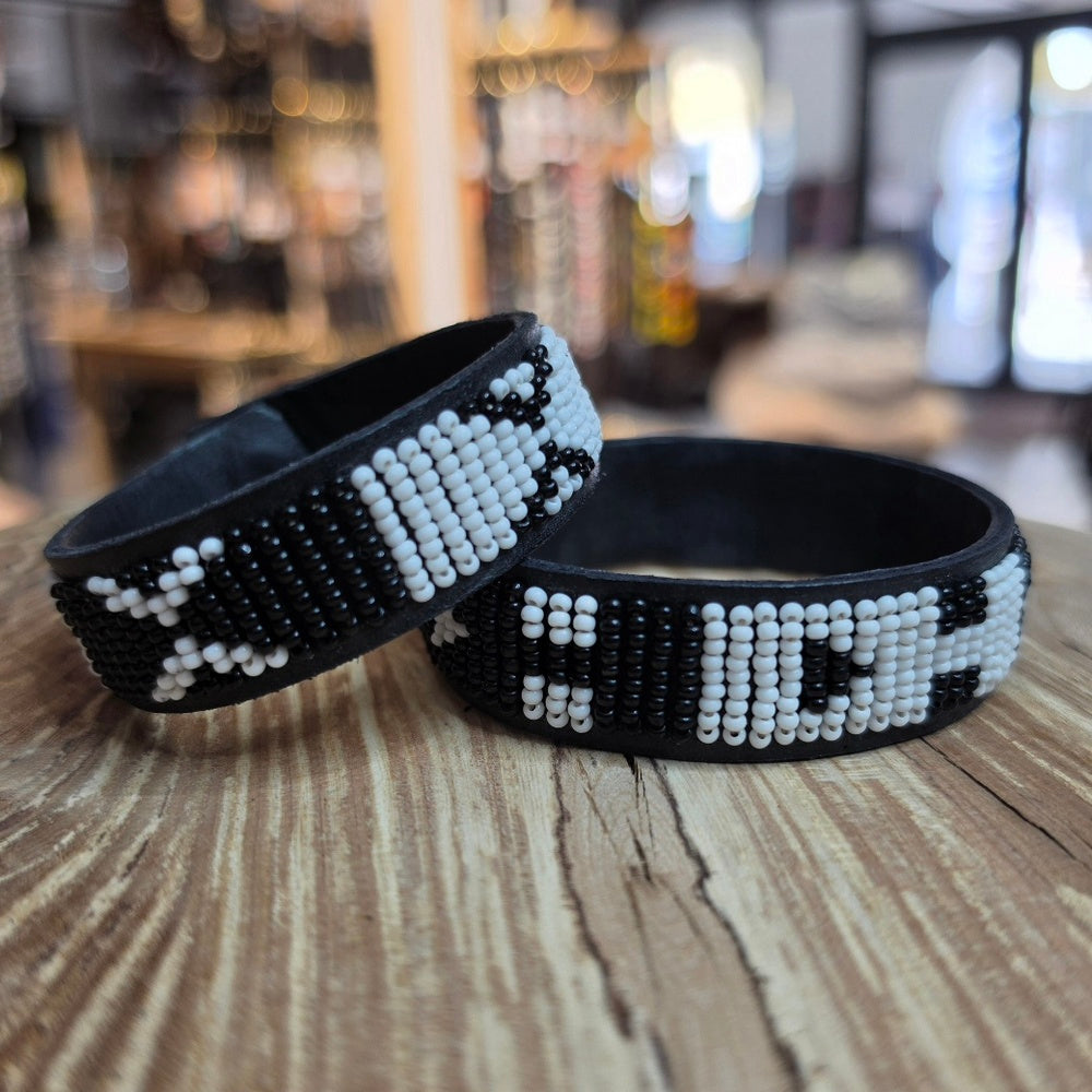 TKC Lederarmband mit Perlen