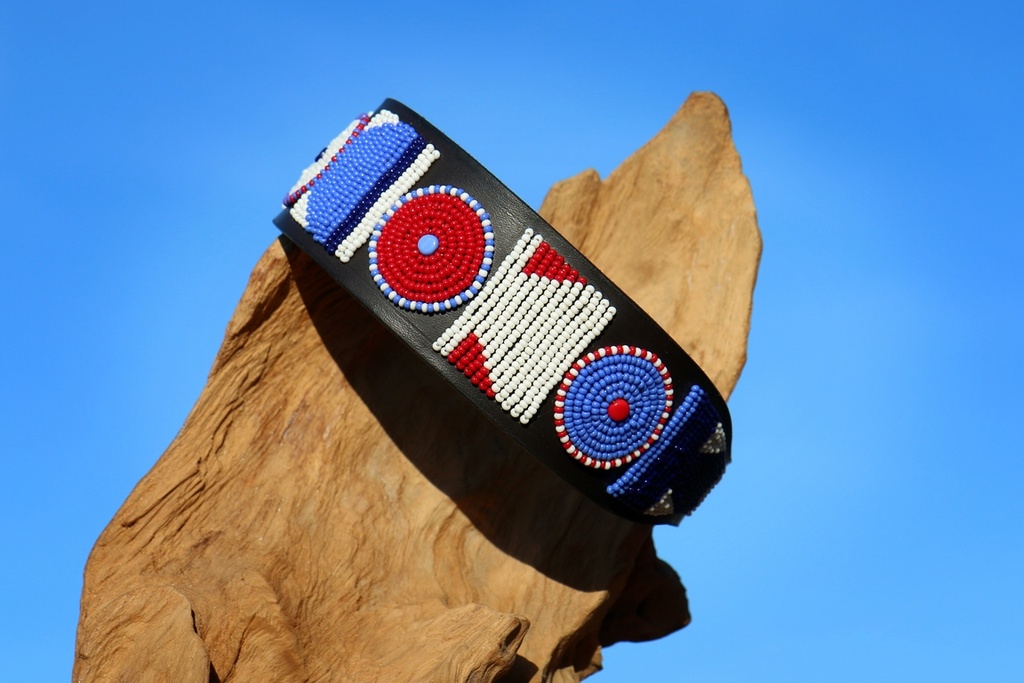 TKC Red White Blue Lurcher