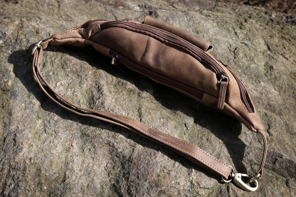 Vintage I Bauchtasche Leder