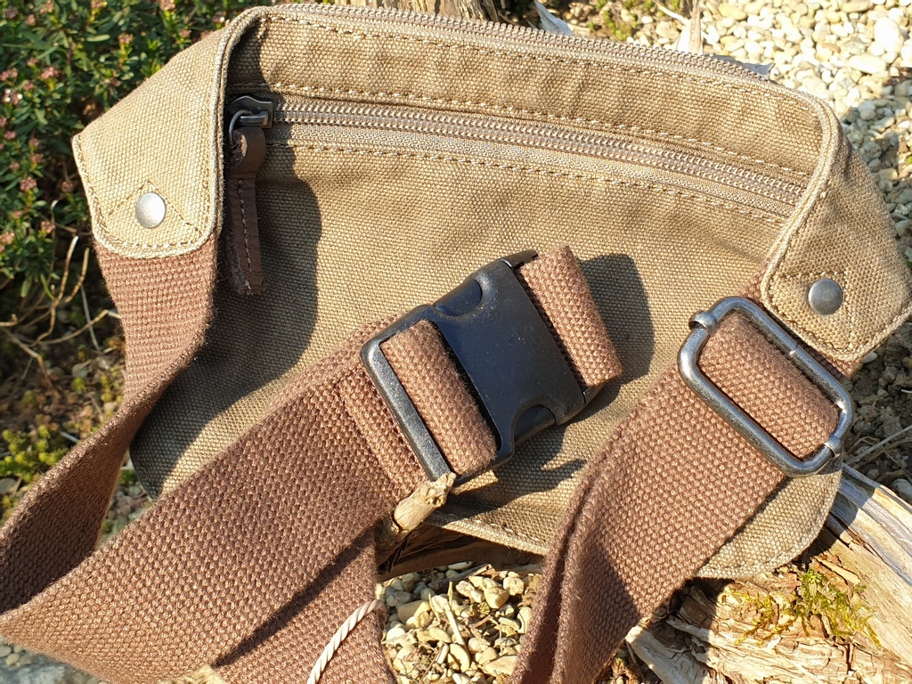 Vintage Aviator Hüfttasche Khaki