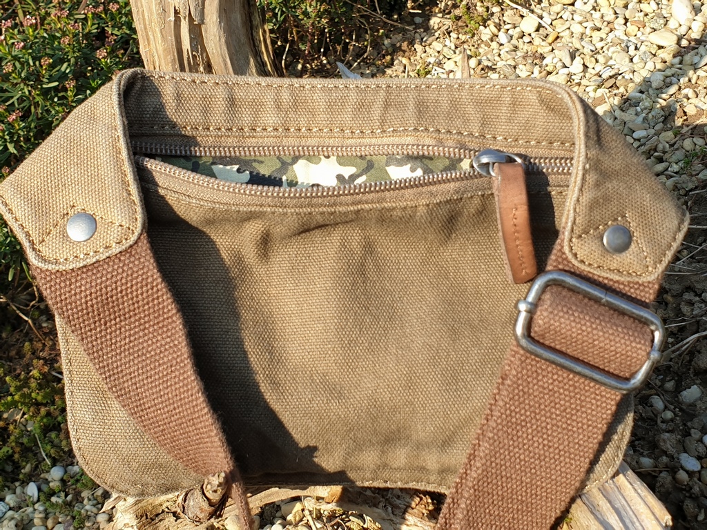 Vintage Aviator Hüfttasche Khaki