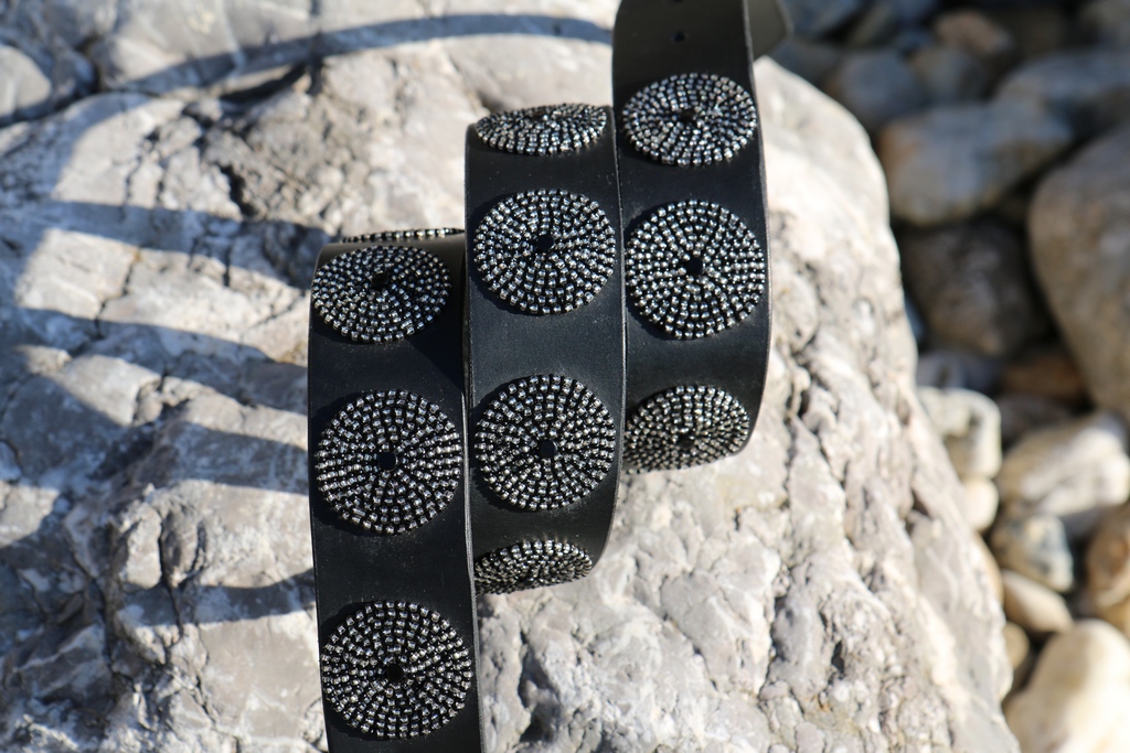 TKC Gürtel Silver-Black Disc