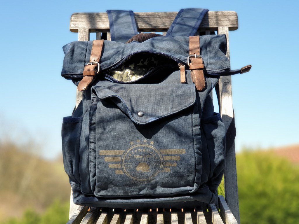 Vintage Aviator Backpack Blue Edition