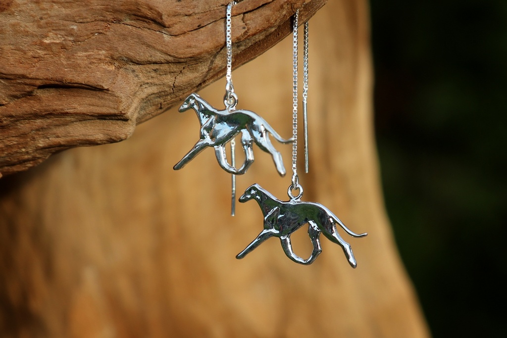 Walking Sighthound 925er Ohrfäden