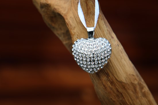 Herz aus Edelstahl Anhänger