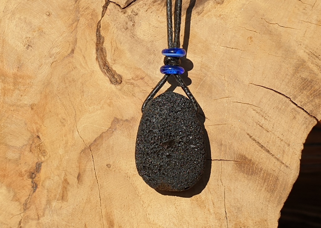 Lavastein Lederkette