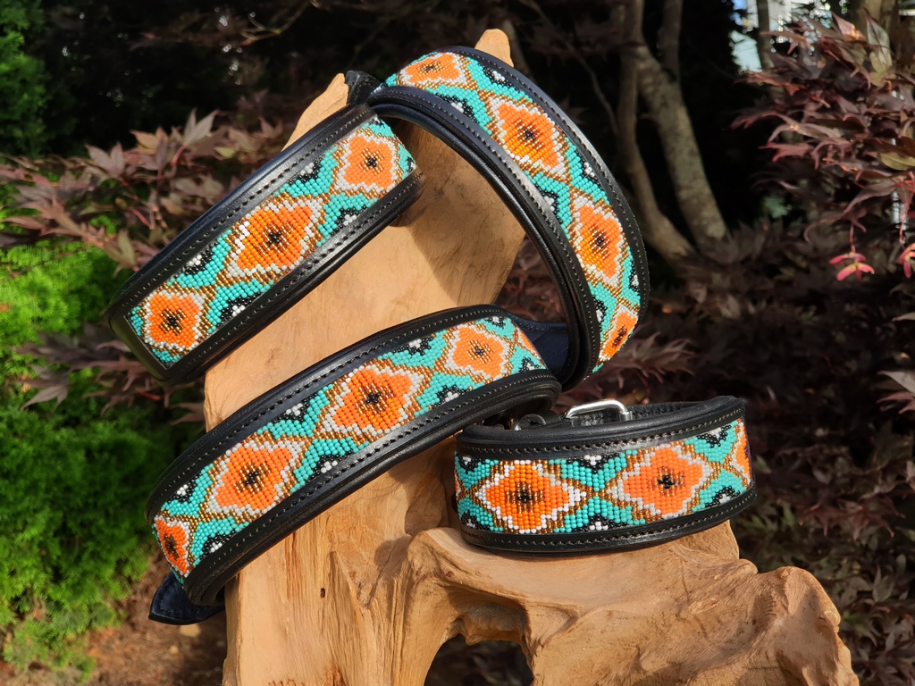 Perlenhalsband Aztek