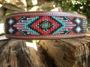 Lederhalsband Aztec Brown