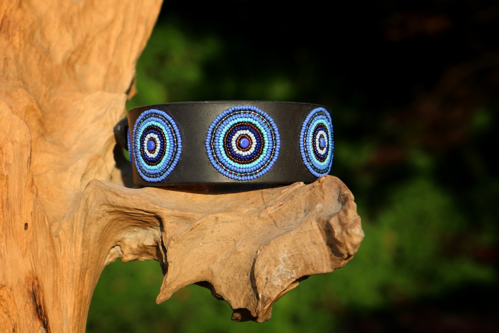 TKC Blue & Brown Circles Wide