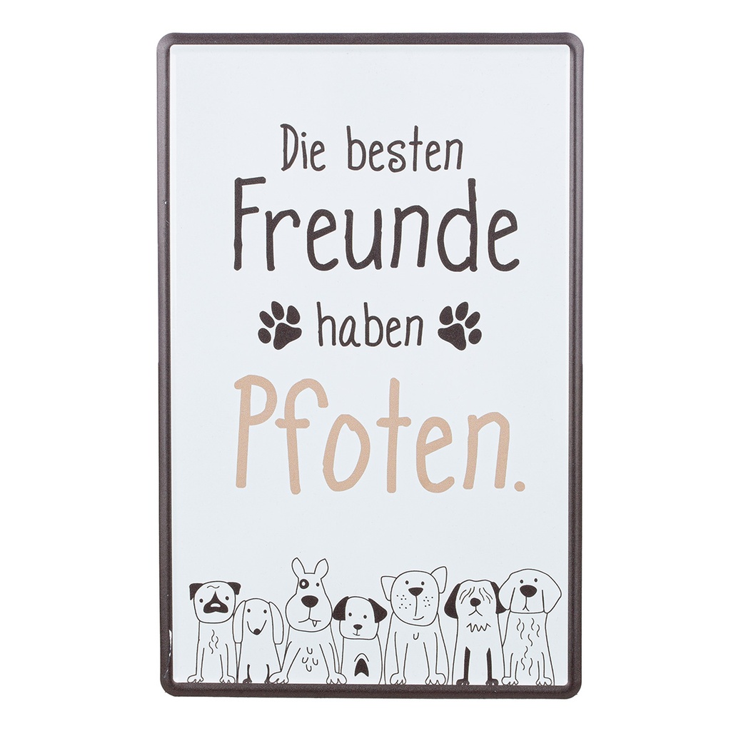 Schmunzelschilder Hundebande