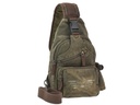Crossoverbag stehend von vorne in Canvas Farbe Khaki