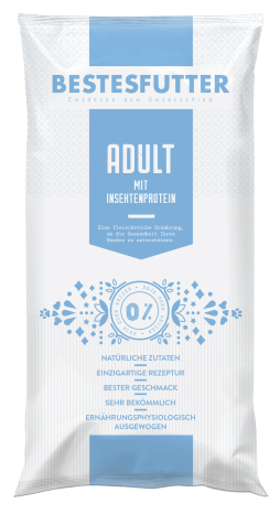 Adult mit Insektenproteinen