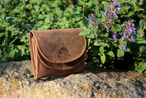 [BfL1798-25] Vintage Minibörse II Leder