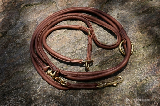 [JR-500] LUXOR Cacao Rundlederleine