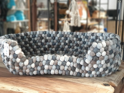 Nepalaya Bett 100 % Wollfilzkugeln