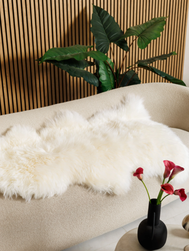 [NthShp-stchXL] Schaffell genäht weiß XL