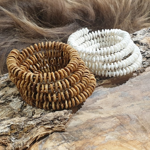 Spiralarmband Straußenei