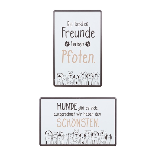 Schmunzelschilder Hundebande