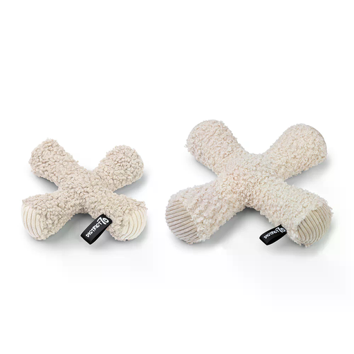 Plüschspielzeug für Hunde zwei Größen zwei Farben in Form eines Kreuzes